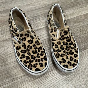 Vans Animal Print Slip-On Shoes
